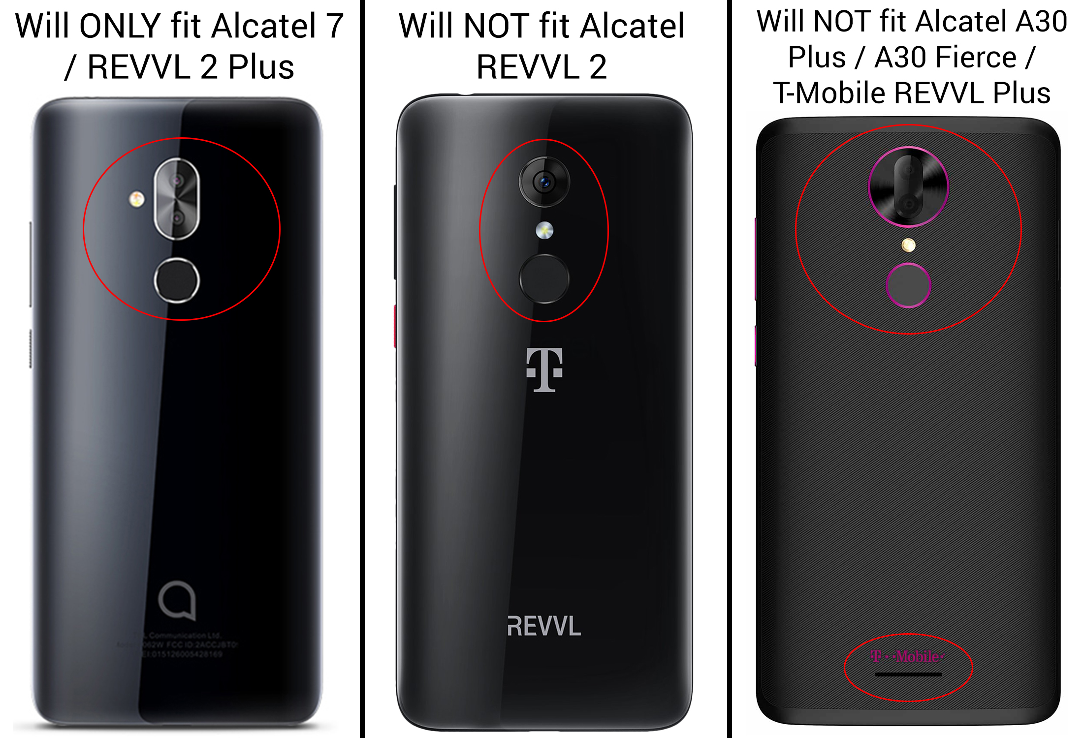 Premium Full Coverage Clear Tempered Glass For ALCATEL 7 / TMobile