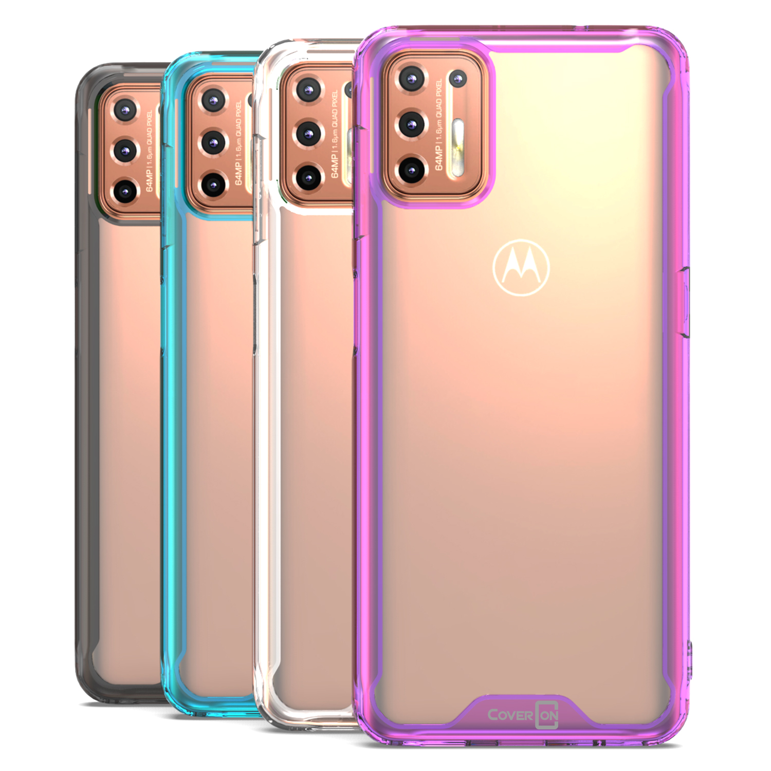 Slim Protective Phone Case Fit Motorola Moto G9 Plus Clear Shockproof
