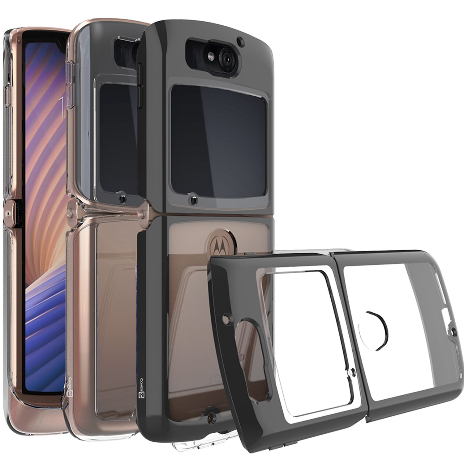 Slim Clear Phone Case for Motorola Razr (2020) Hard Cover Bumper