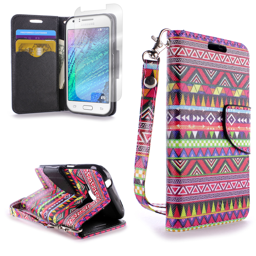 For Samsung Galaxy J1 Case - Flip Folio Card & Cash Pouch Cover eBay