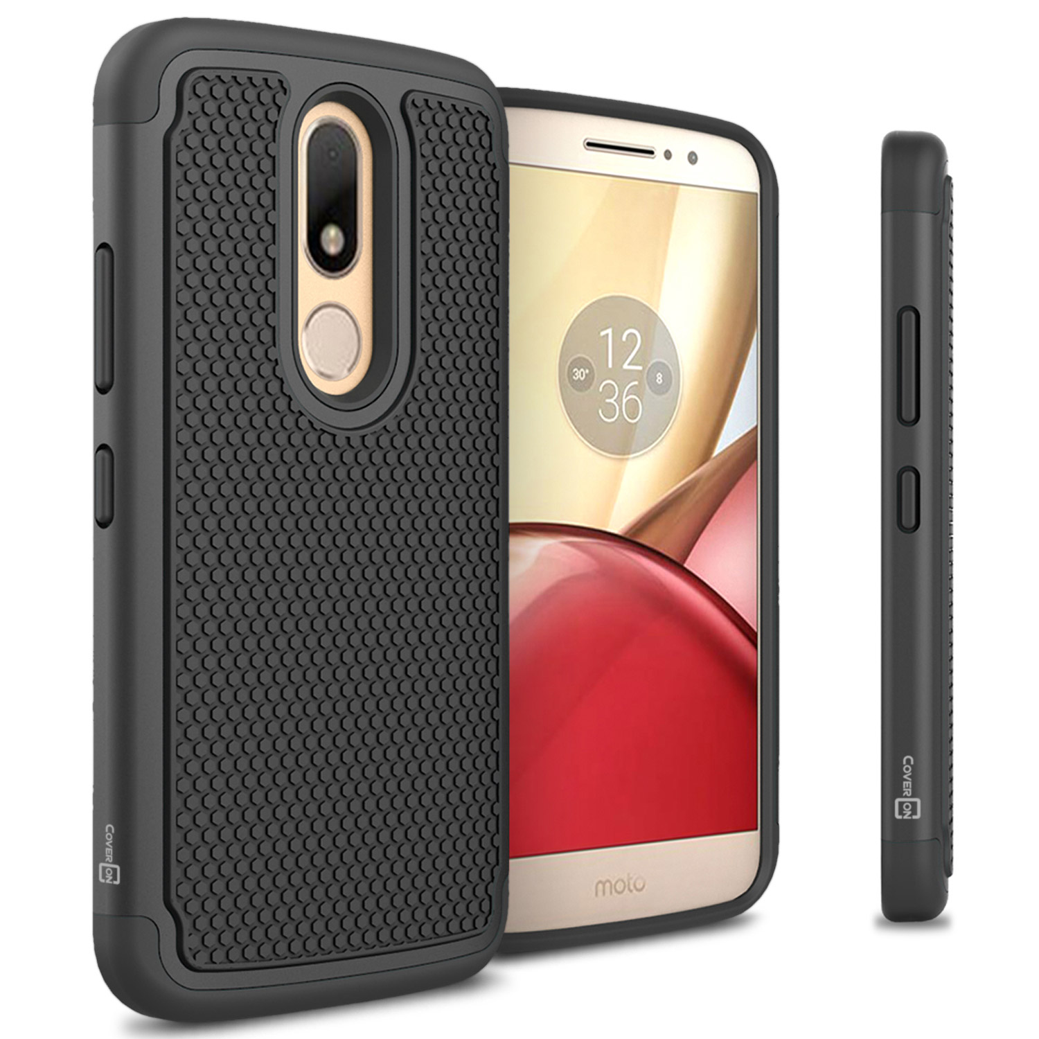 Black Hard Case for Motorola Moto M Tough Protective ...