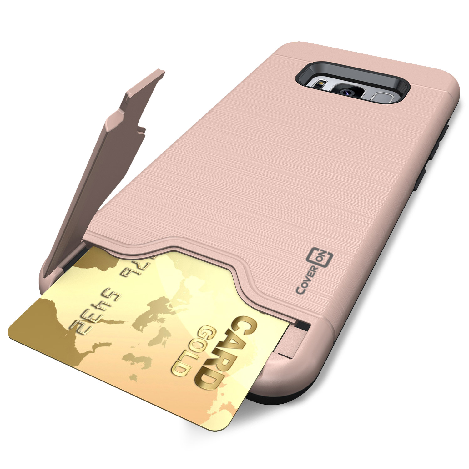 For Samsung Galaxy S8 Plus Phone Case Card Holder Kickstand Slim Phone