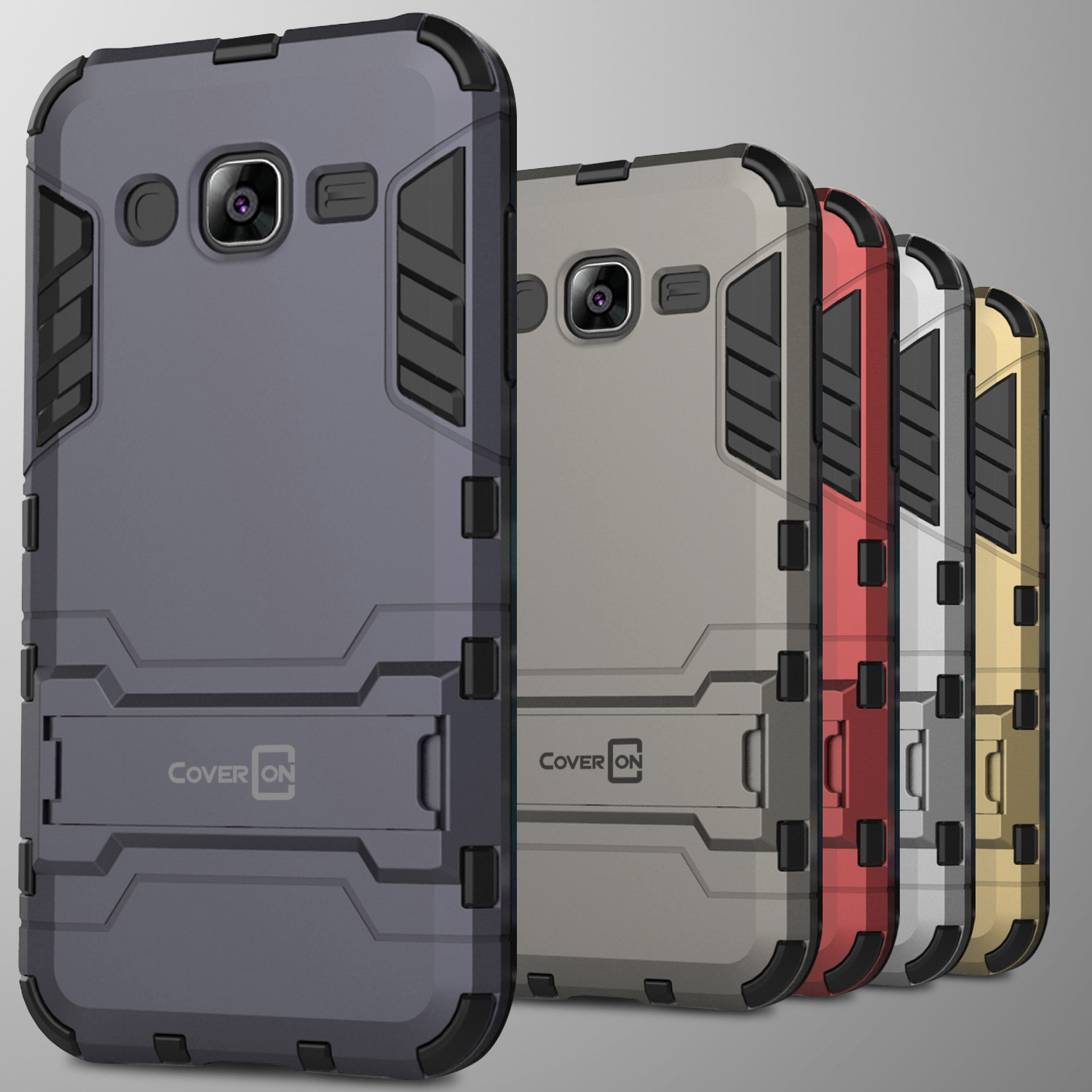 For Samsung Galaxy J2 16 Sm J210 Case Hard Kickstand Protective Phone Cover Ebay