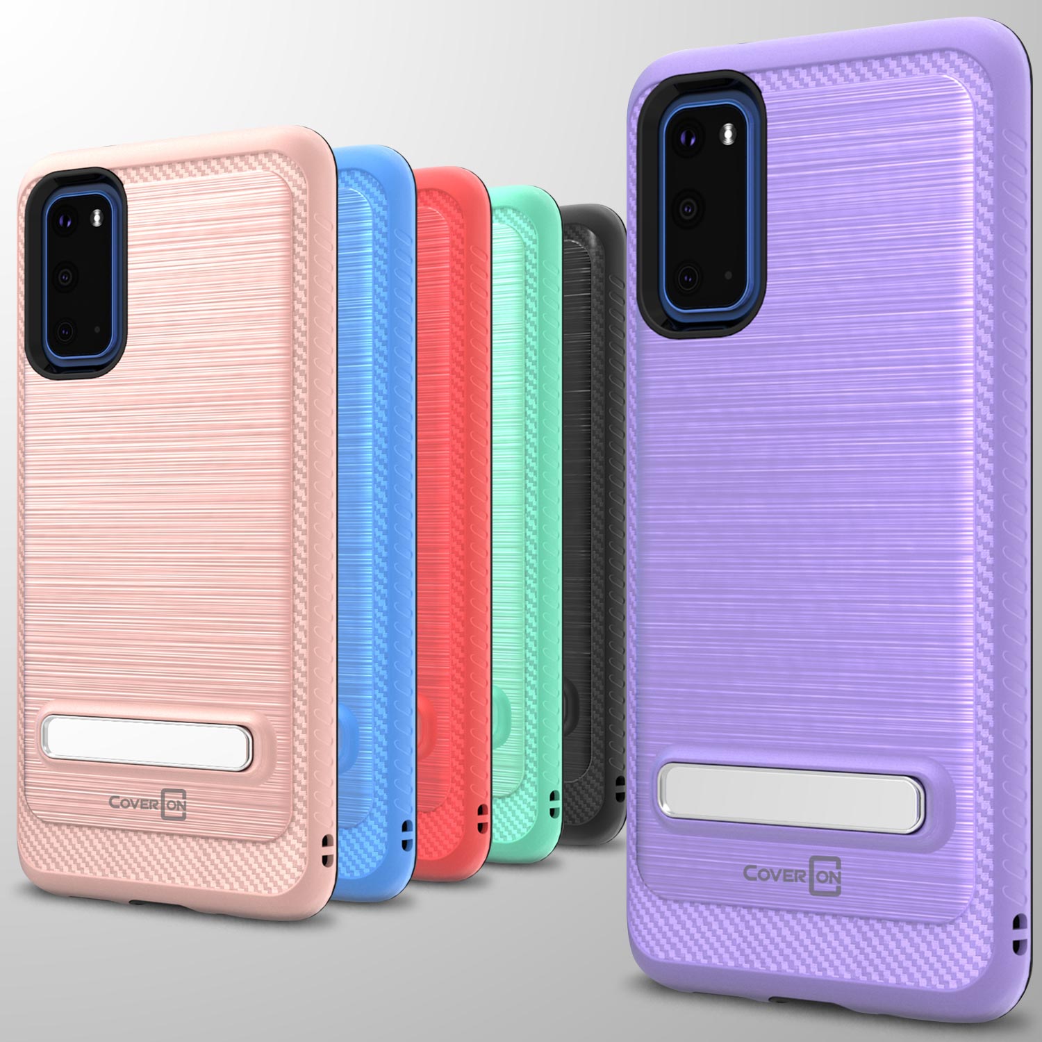 For Samsung Galaxy S20 Case Metal Kickstand Heavy Duty Hard