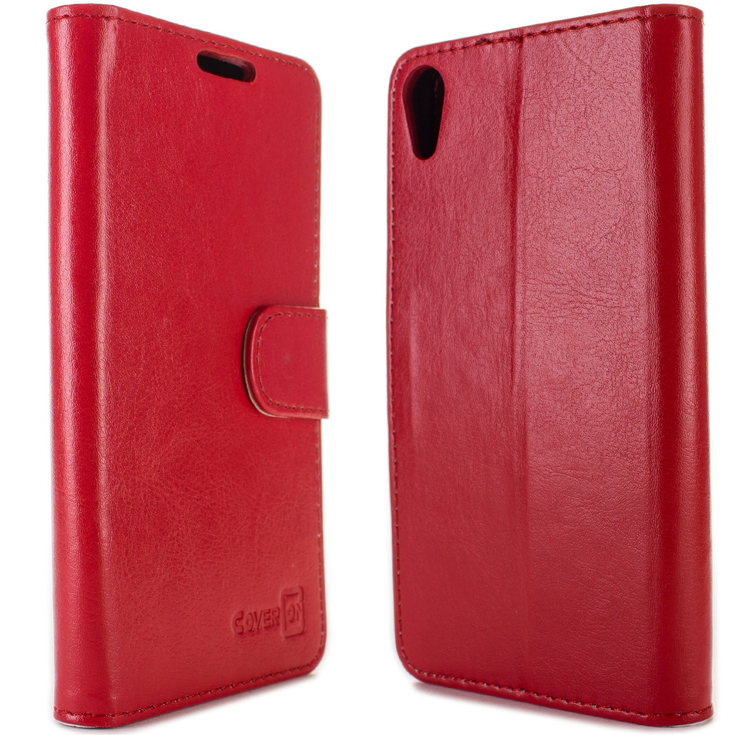 Protective Faux Leather Wallet Flip Pouch Phone Cover Case for Sony