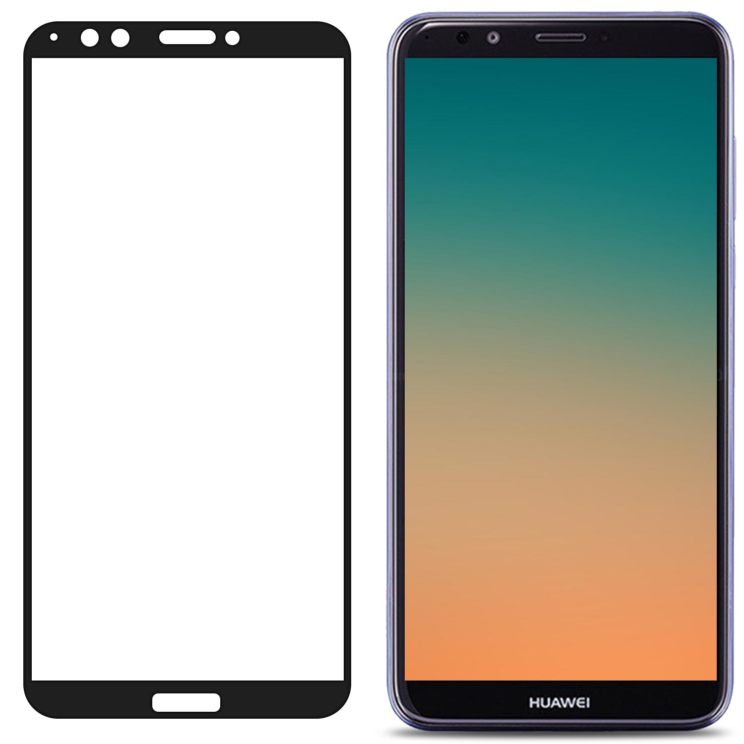 Premium Full Coverage Tempered Glass Screen Protector For Huawei