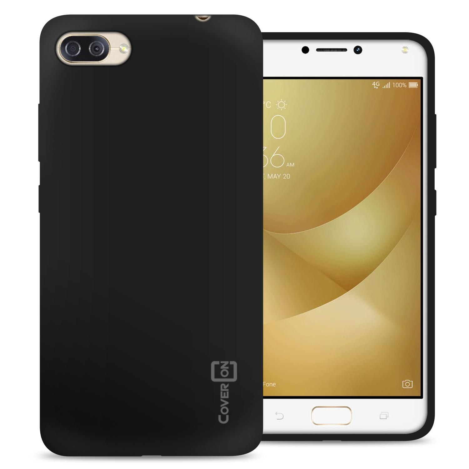 Black Case For Asus Zenfone 4 Max 5.5" ZC554KL / Max Pro Flexible TPU Cover | eBay